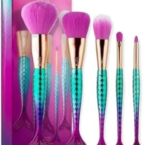 Mermaid Makeup Brush Set - Purple and Blue